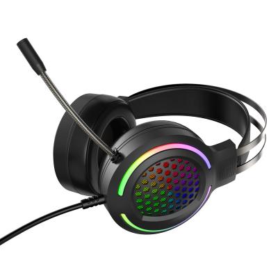 China Hot Selling High Quality Headband Assurance Core Design RGB Headphones Noise-cancelling Earbuds E-sports Gaming Headset for sale