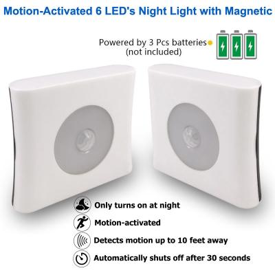 China ABS Plastic LED Sensor Night Light Motion Activated High Performance For Bedroom Toilet for sale