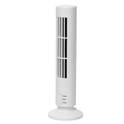 China 2 Speeds DC 13 Inch USB Tower Fan With Light Mini Desk USB Cooler Fan for sale