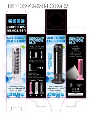 China Space Saving Small Oscillating Tower Fan , High Safety Usb Fan Tower for sale