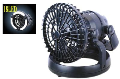 China Powerful Outdoor LED Camping Fan With Double Battery Operated 3V for sale