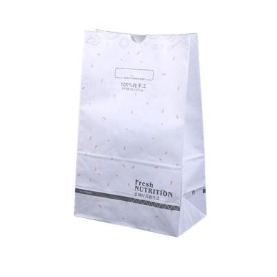 China Customizable Recyclable Most Popular Bread/Sandwich/Snack And Other Environmentally Friendly Food Packaging Square Bottom Paper Bags for sale