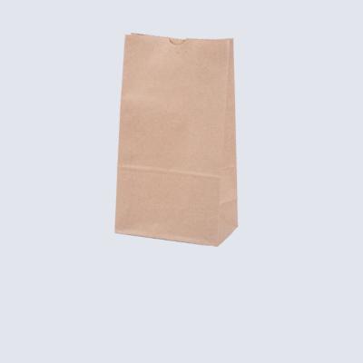 China Good Quality Recyclable Customizable Custom Food Storage Packaging 65g Yellow Paper Square Bottom Kraft Bag for sale