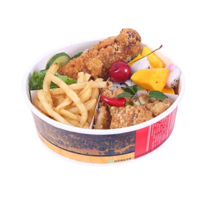 China Disposable Customizable Professional Factory Customized Food Grade Disposable Plastic Eco Friendly Paper Salad Bowl for sale