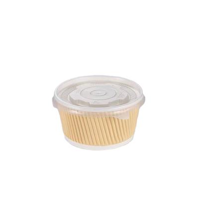 China Non-toxic Customizable Disposable High Quality Food Packaging Safe Yellow Corrugated Paper Cup for sale