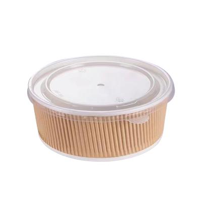 China Disposable Customizable Good Price Baked Insulation Takeout Noggins Packaging Cheap Corrugated Paper Bowl for sale