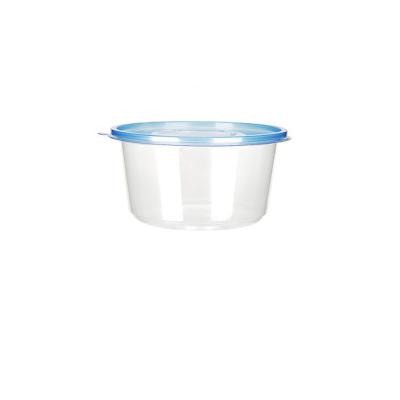 China Disposable customizable hot sale biogradable take out fast food packaging pp plastic clear bowl with lid for sale