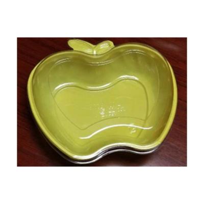 China Hot Selling Disposable Customizable Apple Grade Disposable Shape PET Transparent Shaped Food Packaging for sale