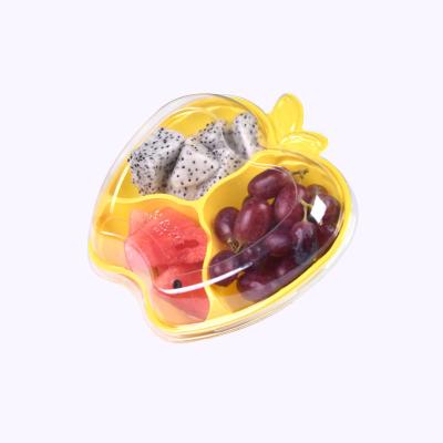 China Factory Price Disposable Customizable Cheap Box For Foods Take Away Transparent Shaped PET Food Packaging for sale