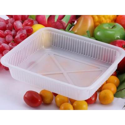 China Disposable Customizable Hot Selling Pallet Packaging For Food Fruit Box PP Plastic Square Food Packaging Box for sale