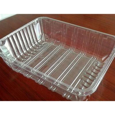 China Customizable Disposable Most Popular Large Red Suitcase Bag Packaging Plastic PET Square Food Lock Transparent Box for sale