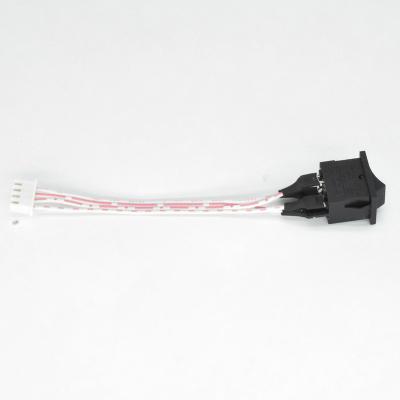 China Electronics Wire Harness 4pin Rocker Switch Control Cable Interlock Cable Assembly for sale