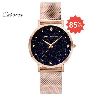 China Hot Sale Fashion Starry Sky Water Resistant Bling Cheap Wristwatch Women Lady Watch for sale