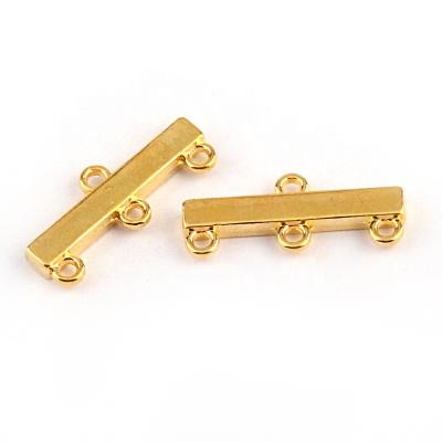 China Popular Three Row Gold Toggle Hugged For Bracelet Necklace Connection Alloy Fitting Jewelry Accessory for sale