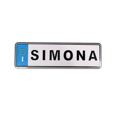 China No Fingerprint Self Adhesive Aluminum Custom Business Logo Sign For Outdoor for sale