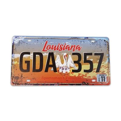 China North America Wholesales Metal Funny Decorative Custom Front Car Plate Novelty for sale