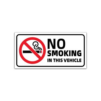 China No Fingerprint Custom Metal No Vaping In This No Smoking Vehicle Plate Danger Sign for sale