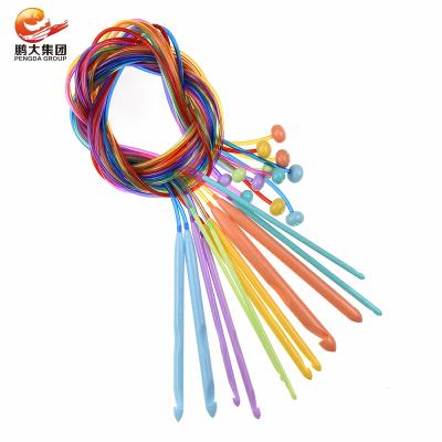 China Double Ended 35-120mm Plastic Tube Lace Knitting Interchangeable Plastic Circular Knitting Pro Needles Set For Hand Knitting for sale