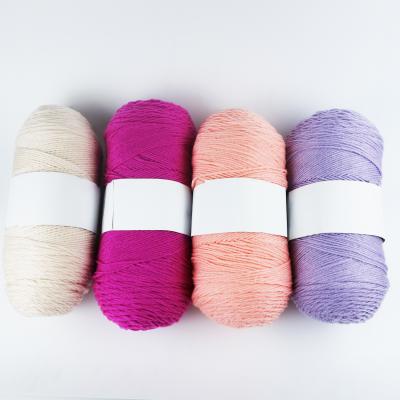 China Charming fiber acrylic soft anti-pilling crochet blended milk knit cotton yarn for hand knitting for sale