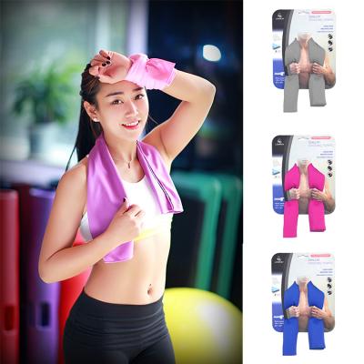 China Factory Price Disposable Ice Dry Instant Travel Quickly Rising Sports Gym Cooling Towel for sale