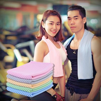 China QUICK DRY Sports Gym Bath Golf Fitness Yoga Increasing Bamboo Fiber Neck Charcoal Cooling Towel for sale