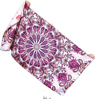 China Double-sided printing ultra-thin quick-drying beach towel fiber bath Bohemian style outdoor towel QUICK-DRY for sale