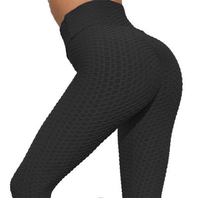 China 2021 High Waist Tummy Control Woman Bubble Breathable Sports Gym Yoga Pants Comfortable Breathable Pants for sale