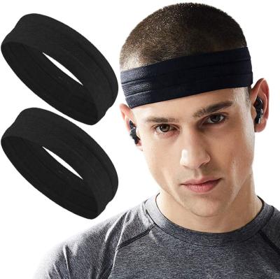 China Fashiontable wholesale custom logo yoga sports headband unisex double side running unisex headband for sale