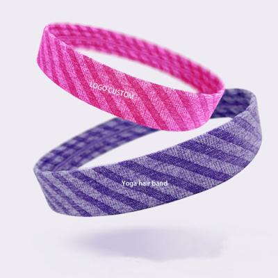 China Fashionable custom stretch headband fitness yoga gym elastic sports sweat sweatband yoga for sale