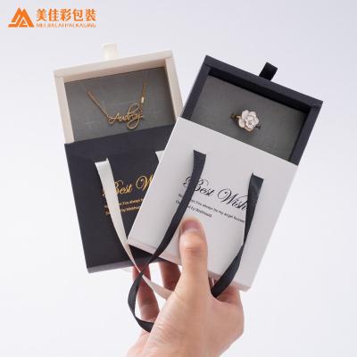 China Jewelry ; Collars; wristbands; earings ; rings customized portable bracelet jewelry drawer sliding mini necklace jewelry box with handle for sale