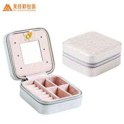 China Custom Girls Leather Jewelry Organizer Box Jewelry Storage Box Eco - Friendly for sale