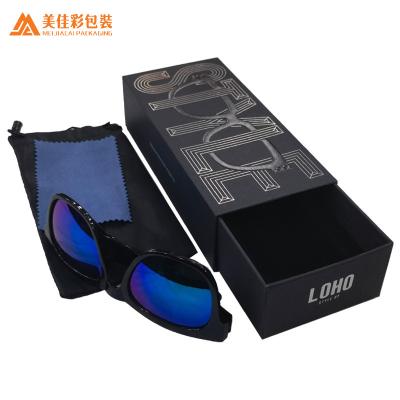 China Sunglasses Customized Cardboard Drawer Glasses Pack Sunglasses Case And Gift Box for sale