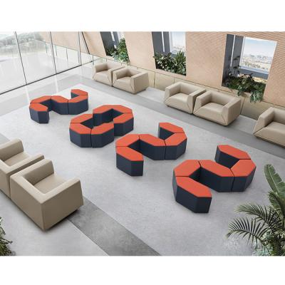 China Customized Extendable Colors Modular Public Stools Seating Office Combination Meeting Sectional Sofa Set for sale