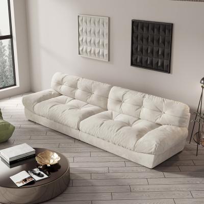 China Living Room Design Modular Modern Minimalist Comfortable Stretch Fabric Sofa Recliner Upholstered Cloud Sofa for sale