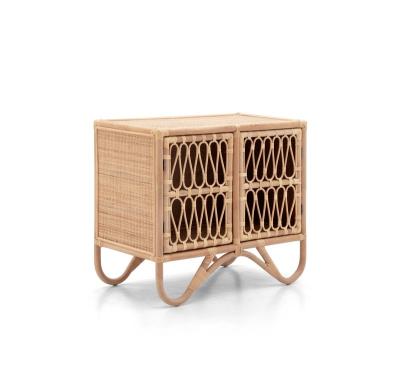 China Handgemaakt rotan weven the cultural heritage intangible rattan living room luggage cabinet handmade custom modern classic storage cabinet for sale