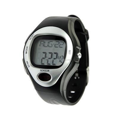 China Hot Selling Silver Day/Date Fitness Sports Exercise Pulse Heart Rate Monitor Calorie Counter Watch for sale