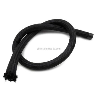 China Nylon & T-308 Stainless Steel & CPE Synthetic Rubber Nylon Stainless Steel Braided Gas Heat Resistant Black Hose, AN-4 -4AN -6 AN6 -8AN AN8 8 Hose -AN AN10 10-AN for sale