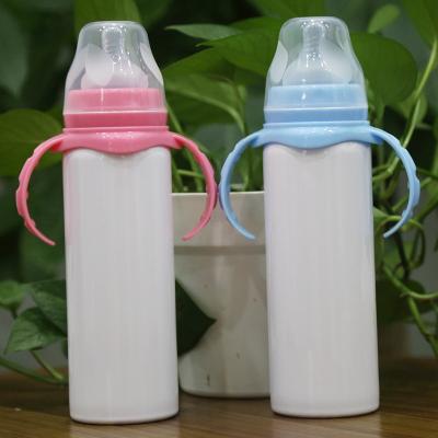 China 8oz Sublimation Baby Bottle Stocked BPA Free Double Walled Sublimation Blanks Baby Bottle for sale