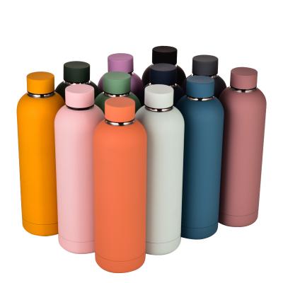 China Sustainable 350ml 500ml 750ml 1000ml Custom Sports Vacuum Flask 304 Stainless Steel Water Bottle Insulation Outdoor Frosted Portable Cup for sale