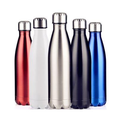 China 17oz Cola Shape Fitness Cup Sport Vacuum Eco Friendly Metal Stainless Steel Flask Insulated Water Bottle With Custom Logo for sale