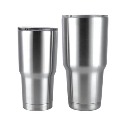 China Custom Wholesale Disposable Logo 20oz/30oz Tumbler Cups Double Walled Vacuum Insulated Stainless Steel Travel Coffee Tumbler Cups With Lids for sale