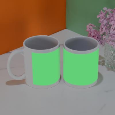 China Sustainable newcomer 11 oz ceramic white sublimation mug mugs high quality logo customized mug sublimation glow in the dark mug for sale