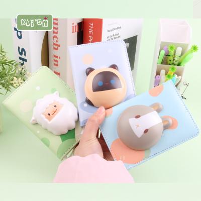 China KAI'SM 3D Eco-friendly Cartoon Paper Animals Shape Notebook Personalized Leather Notebook For Kids Support Customized Service for sale