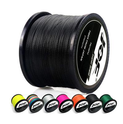 China High Strength 8 Strands Multicolor 100m 150m 300m 500m 1000m PE fishing line super strong JOF BRAIDED FISHING LINE for sale