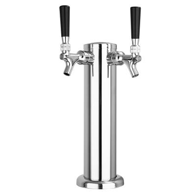 China Beer Bar & Brewery & Restaurant American Standard Two Way Beer Column Draft Beer Dispenser 3 Inch Dispenser for sale