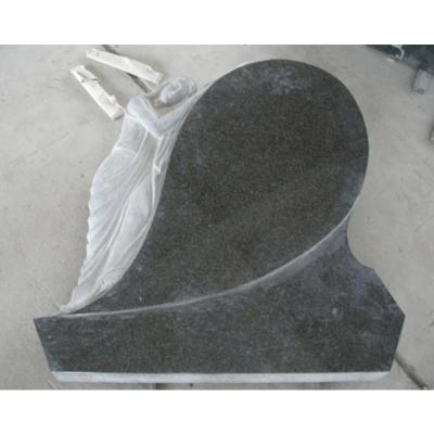 China Modern Cemetery Angel Marble Tombstone For Sale Outdoor Traditional Popular Design for sale