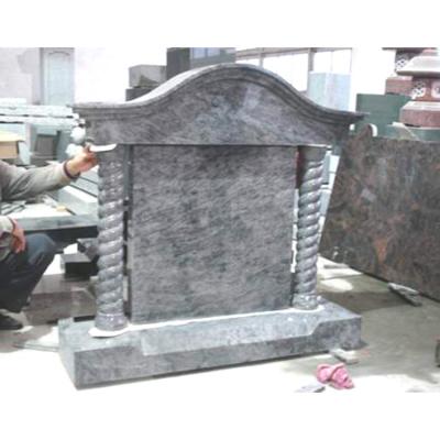 China Modern Cheap Outdoor Natural Marble Single Stud Virgin Mary Headstone Stone for sale