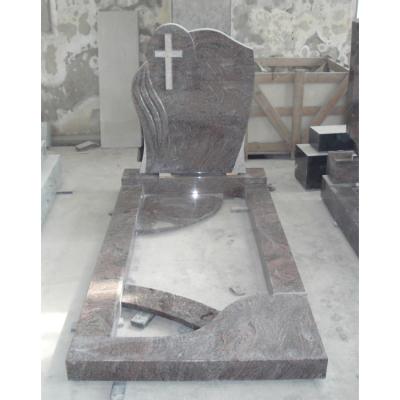 China Modern Natural Stone Edge Set Headstone Register Headstone Slab Headstones Headstones And Monuments for sale