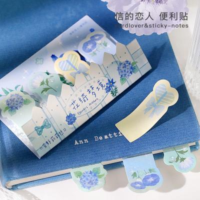 China Newest Flower Notepads Sticky Note Stationery Mail Sticky Note Memo Pads Beautiful for sale