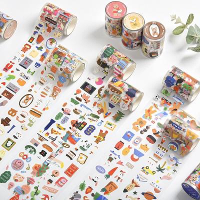 China Creative Decorative Sticker Travel Series Stickers PVC Cartoon Strip for sale